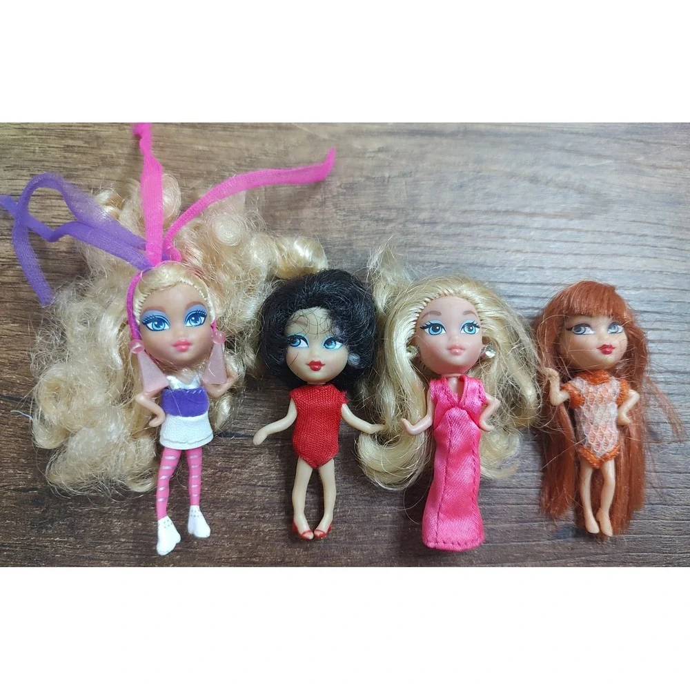 MATTEL Mini Barbie Dolls 2.5inch Lot Of 4